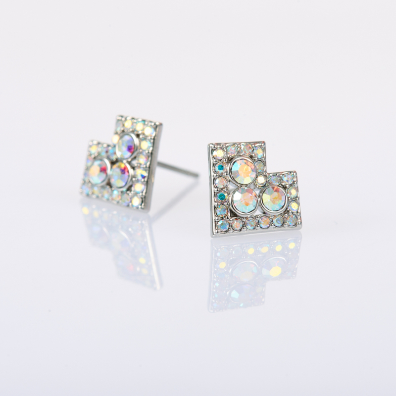 Pearly earrings Čičmany hearts