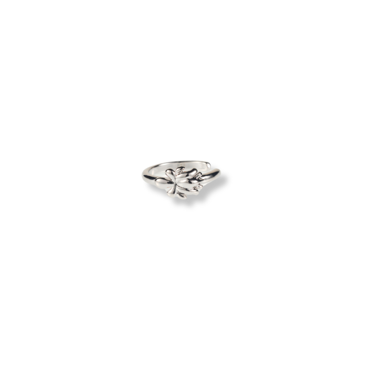 Strieborný earcuff / falošný piercing