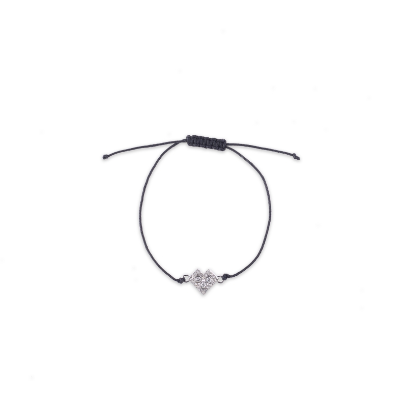 FOLKIE string bracelet Čičmany heart