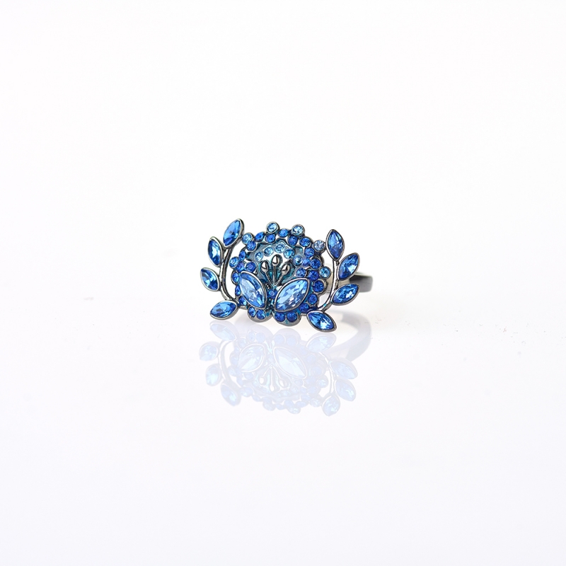 Prsteň modrý makovický kvet
