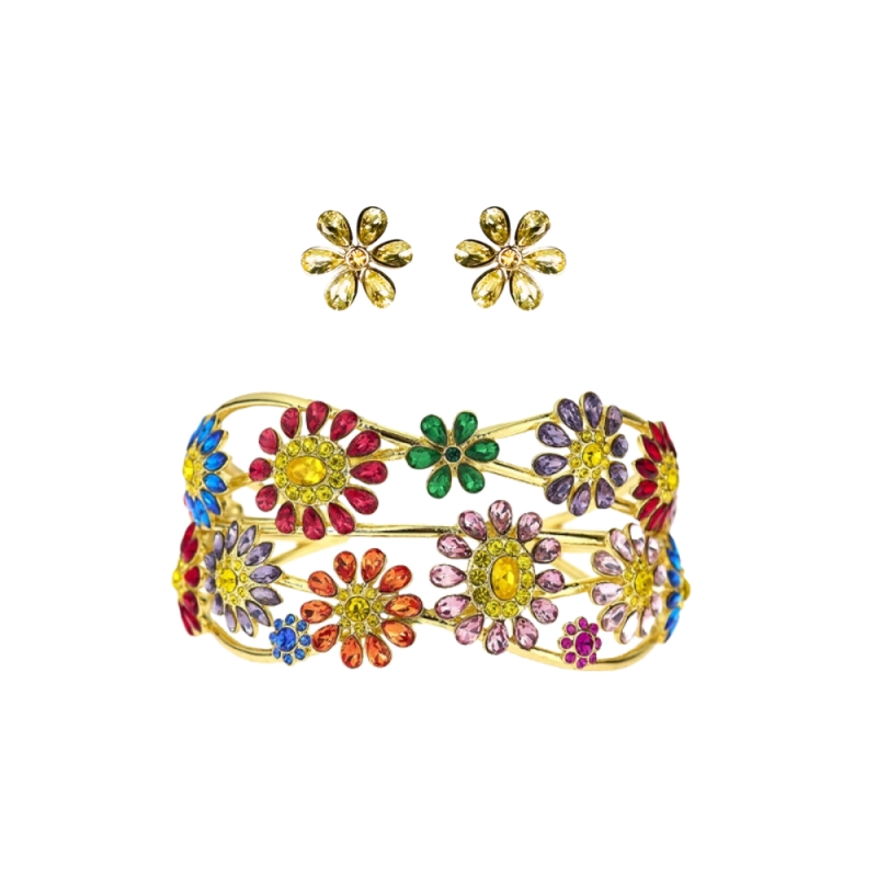 Gift box colorful meadow flowers 3