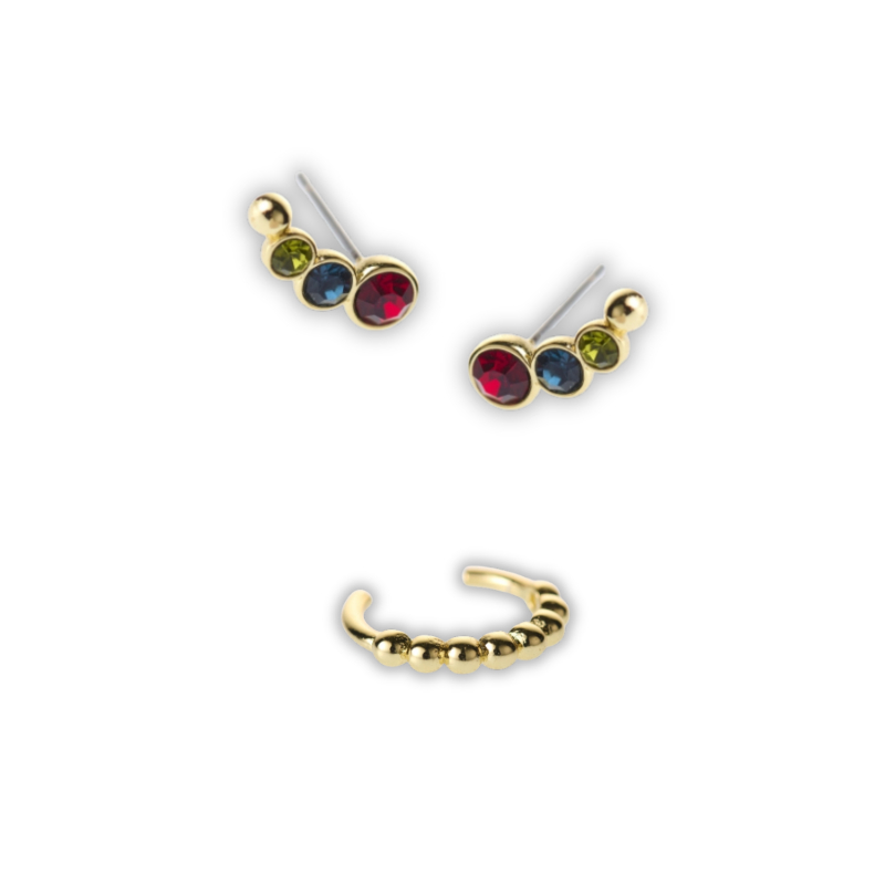 Christmas gift box gold ornaments 7