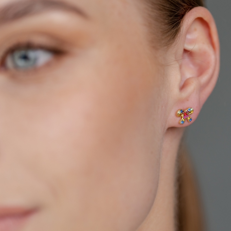 FOLKIE earrings colorful bow