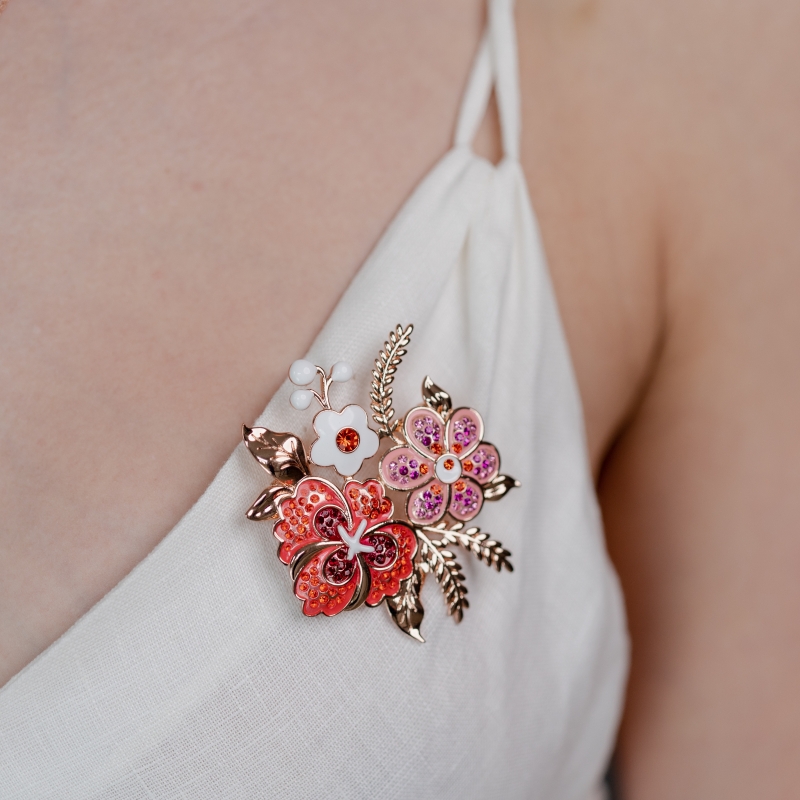 Brooch flowers for Terézia Vansová