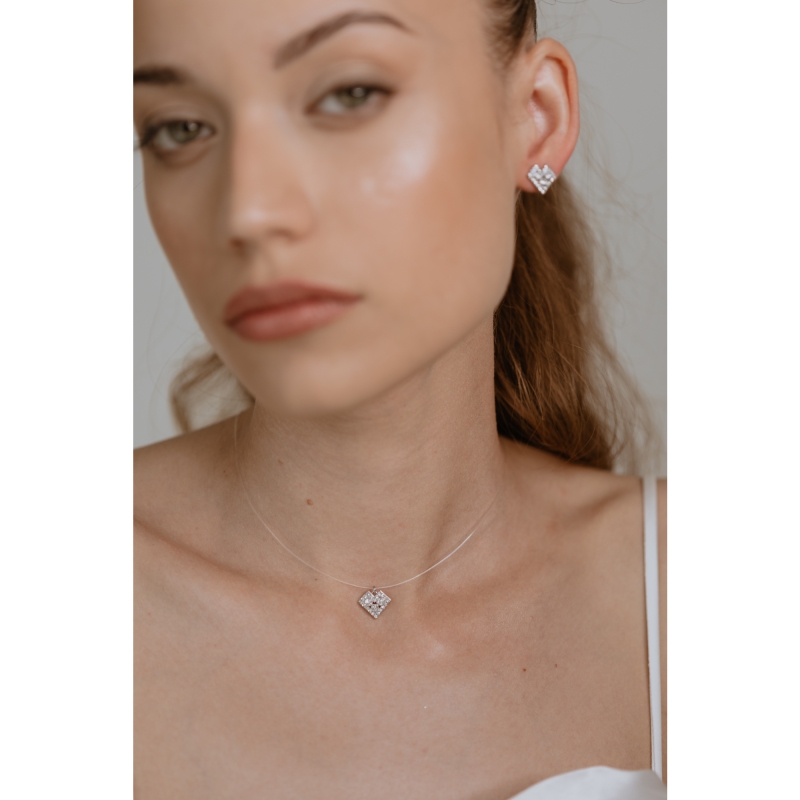 FOLKIE earrings Čičmany hearts