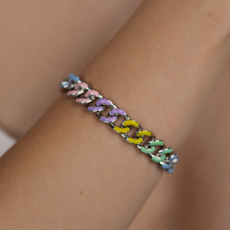 Pastel chain bracelet