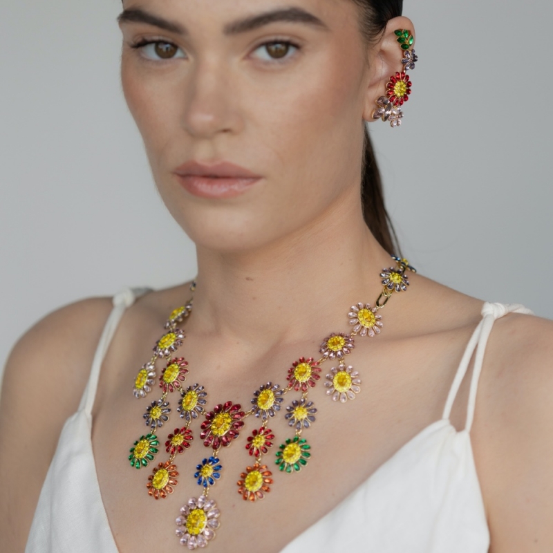 Necklace meadow of flowers