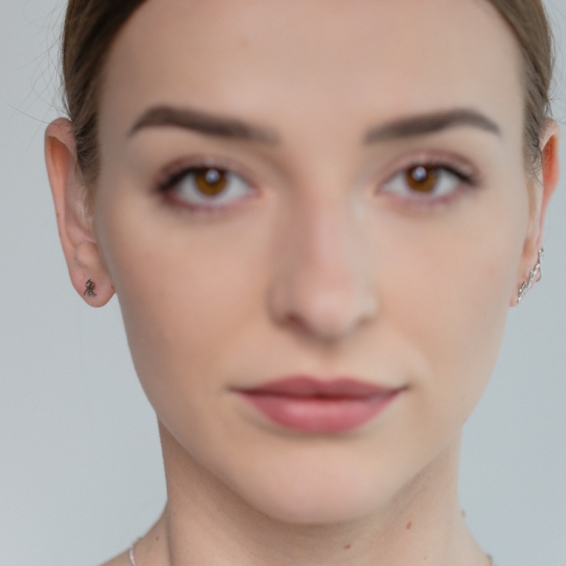 Náušnice strieborné Ne a Dokonalá