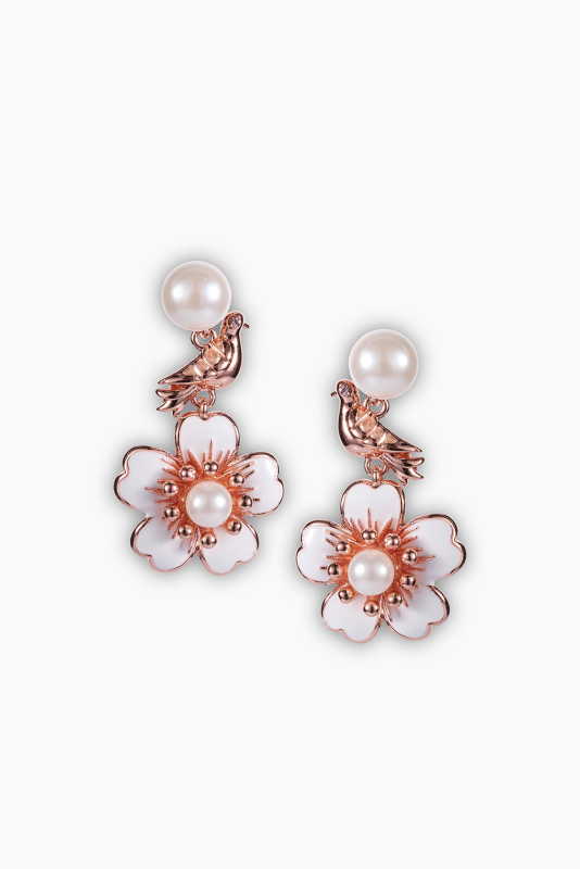 Galambok és Cseresznye Fülbevaló