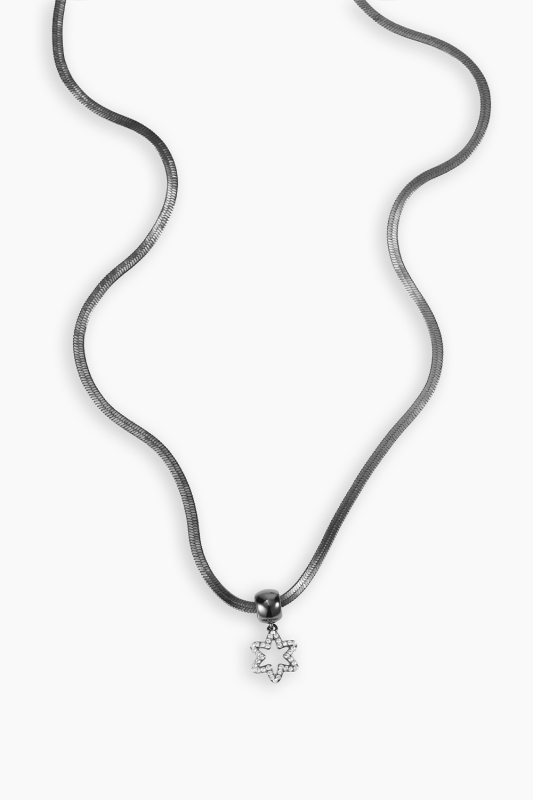 Gun színű lánc Harmónia medállal