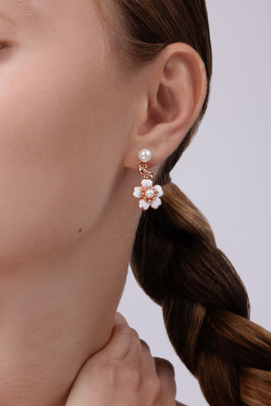 Galambok és Cseresznye Fülbevaló