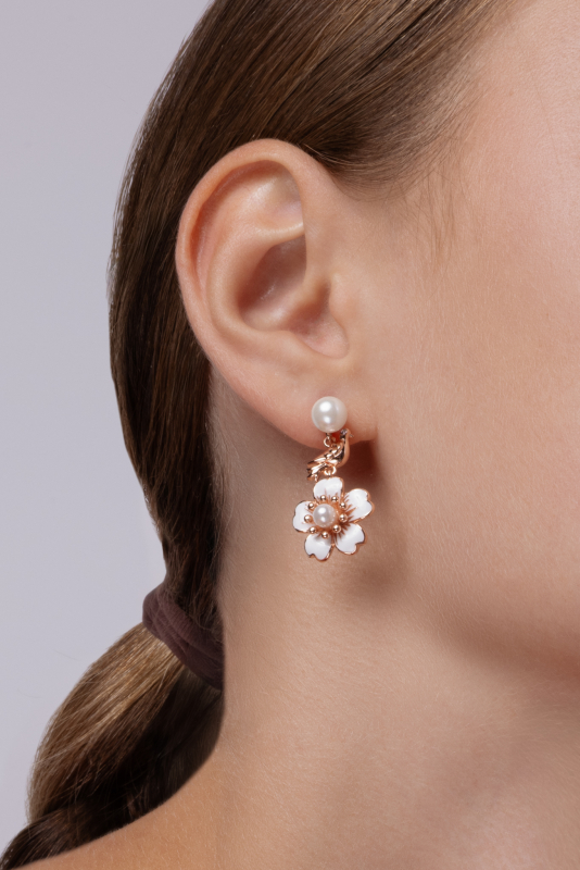 Kolczyki Gołąbki i Czereśnie