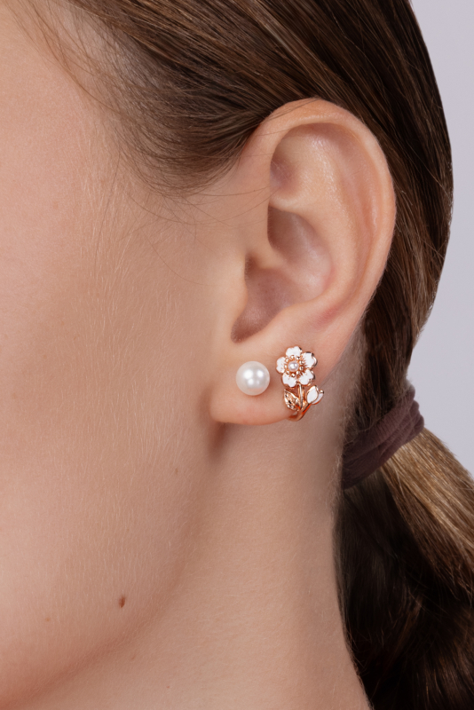 Małe Kolczyki Gołąbki i Czereśnie