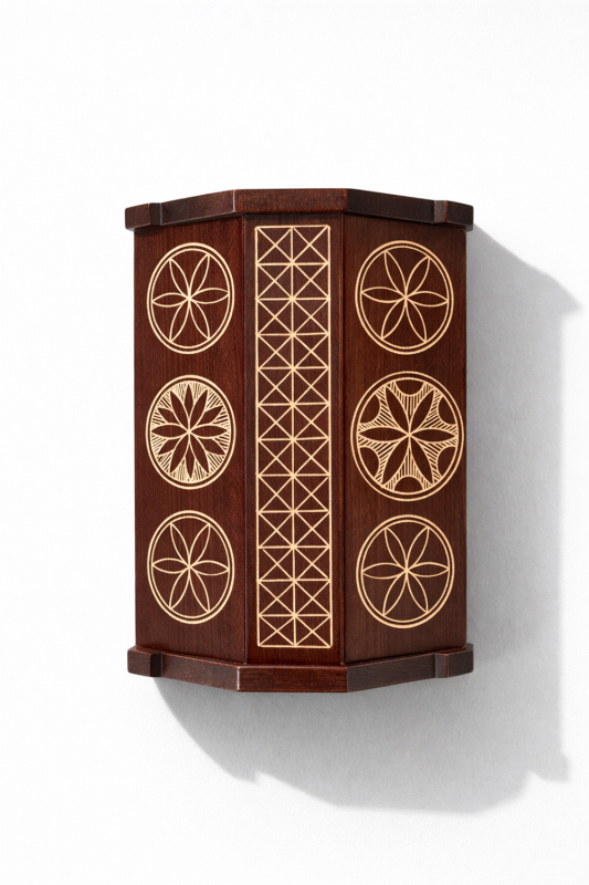 Hagyományos ékszertartó Kyjaticéból – barna