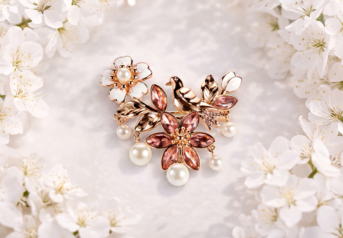 Broszka Troskliwa Gołąbka